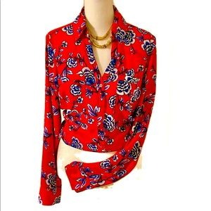 Fun shirt for any occasion😊Sleeves roll up w/tie.